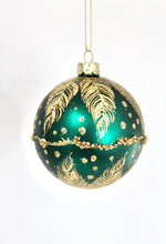 Load image into Gallery viewer, Matt Teal Glass Bauble
