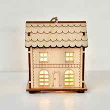 Load image into Gallery viewer, Wooden LED House Decoration
