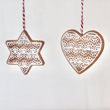Load image into Gallery viewer, Iced Gingerbread Star &amp; Heart Set

