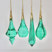 Load image into Gallery viewer, Green Acrylic Crystal Decoration Set
