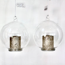 Load image into Gallery viewer, Glass Gold Candle LED Bauble
