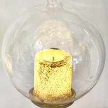 Load image into Gallery viewer, Glass Gold Candle LED Bauble
