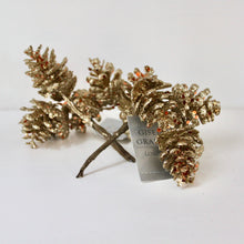 Load image into Gallery viewer, Gold Glitter Cone Pick Bunch
