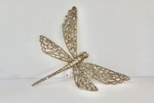 Load image into Gallery viewer, Gold Glitter Dragonfly Clip
