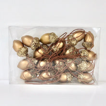 Load image into Gallery viewer, Copper Wood Acorn Decorations

