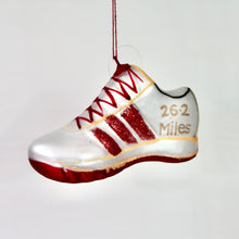 Load image into Gallery viewer, Red &amp; White Glass Running Shoe
