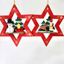Load image into Gallery viewer, Wooden Christmas Star Set
