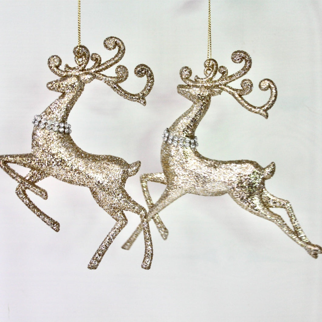 Pale Gold Deer Decoration Set