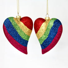 Load image into Gallery viewer, Rainbow Glitter Heart Set
