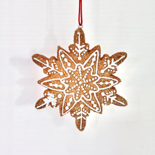 Load image into Gallery viewer, Gingerbread Snowflake Decoration Set
