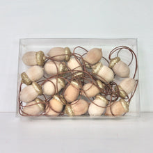 Load image into Gallery viewer, Natural &amp; Gold Glitter Mini Acorn Set
