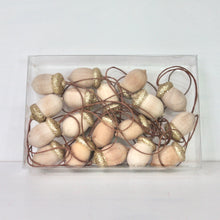 Load image into Gallery viewer, Natural &amp; Gold Glitter Mini Acorn Set
