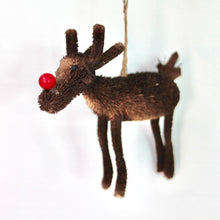 Load image into Gallery viewer, Bristle Red Nose Reindeer
