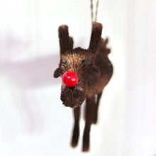 Load image into Gallery viewer, Bristle Red Nose Reindeer
