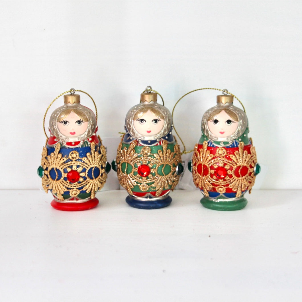 Babushka Resin Doll Decoration
