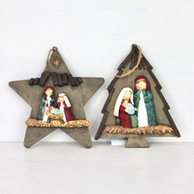 Load image into Gallery viewer, Star and Tree Nativity Scene
