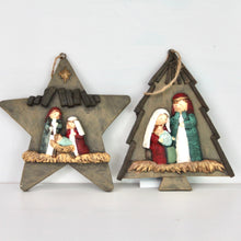 Load image into Gallery viewer, Star and Tree Nativity Scene
