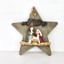 Load image into Gallery viewer, Star and Tree Nativity Scene
