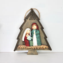 Load image into Gallery viewer, Star and Tree Nativity Scene

