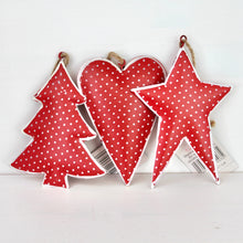 Load image into Gallery viewer, Red Tin Decoration Set

