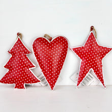 Load image into Gallery viewer, Red Tin Decoration Set
