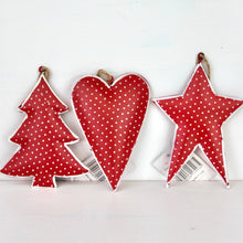 Load image into Gallery viewer, Red Tin Decoration Set
