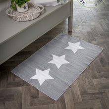 Load image into Gallery viewer, Grey White Star Rug
