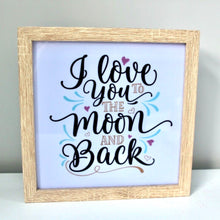 Load image into Gallery viewer, Moon &amp; Back LED Light Box
